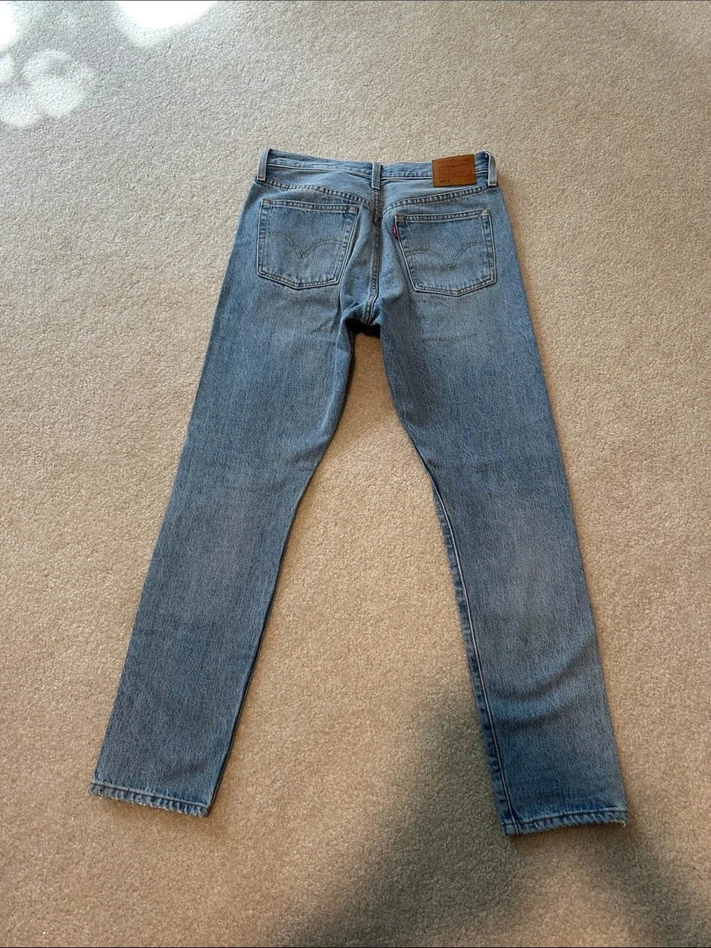 Levi's Blue Slim Straight Distressed Jeans